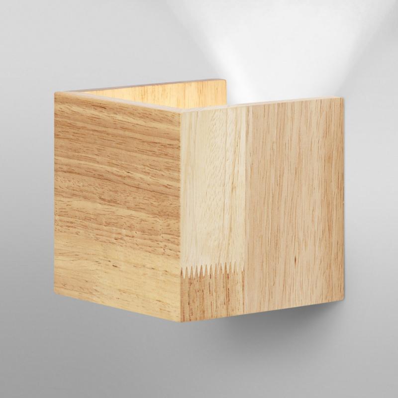 LEDVANCE SMART+ WIFI Orbis Wandlampe Wood Square aus Echt Holz mit Tunable White Technik